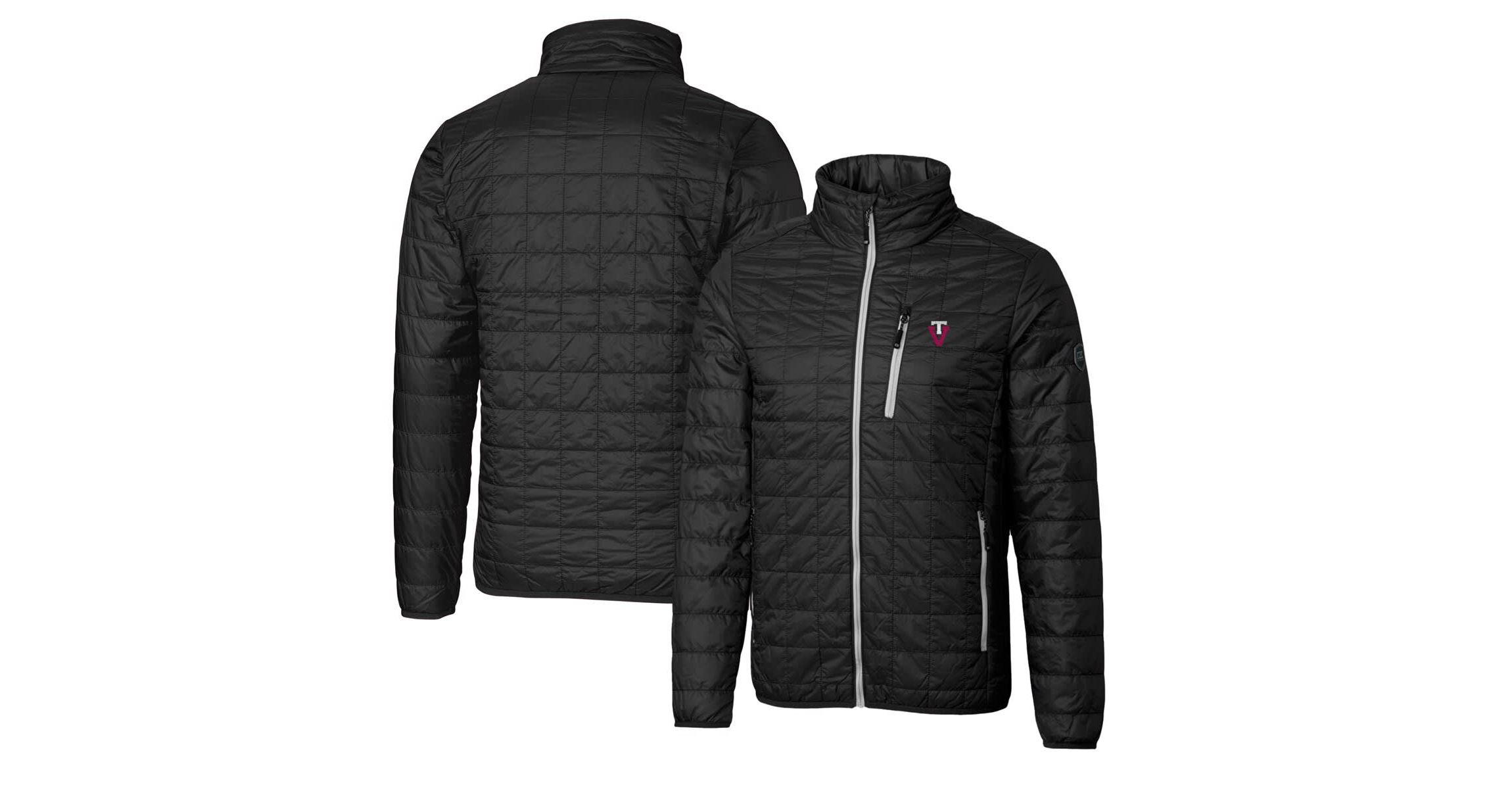 NCAA Virginia Tech Hokies Primary Team Logo Rainier PrimaLoft Eco Insulated Full-Zip Puffer Jacket