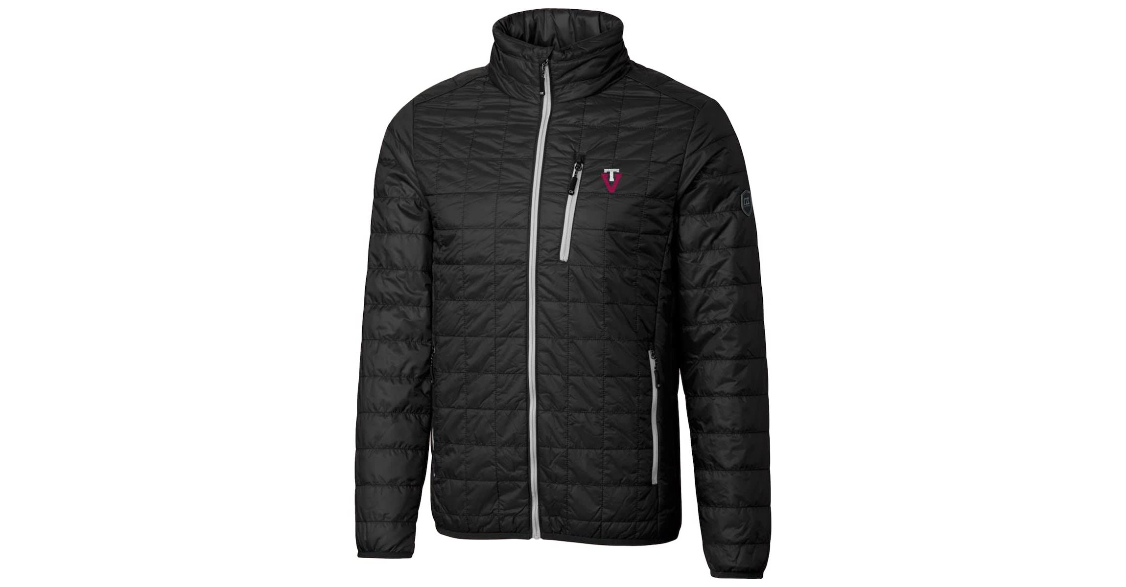 NCAA Virginia Tech Hokies Primary Team Logo Rainier PrimaLoft Eco Insulated Full-Zip Puffer Jacket