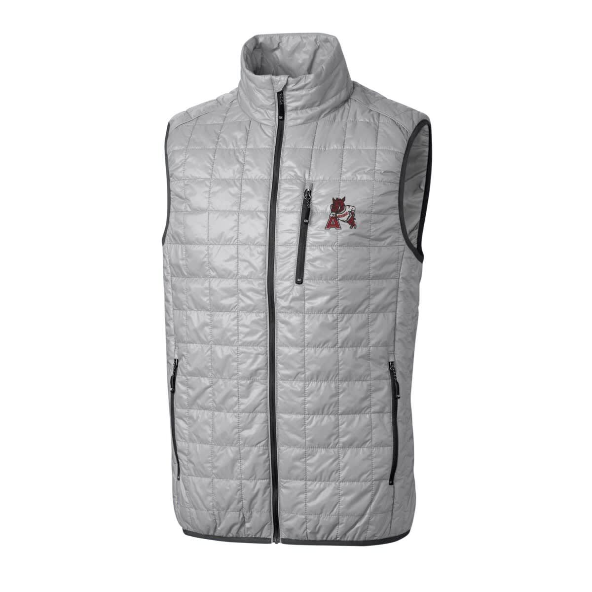 NCAA Arkansas Razorbacks Primary Team Logo Rainier PrimaLoft Eco Insulated Full-Zip Puffer Vest