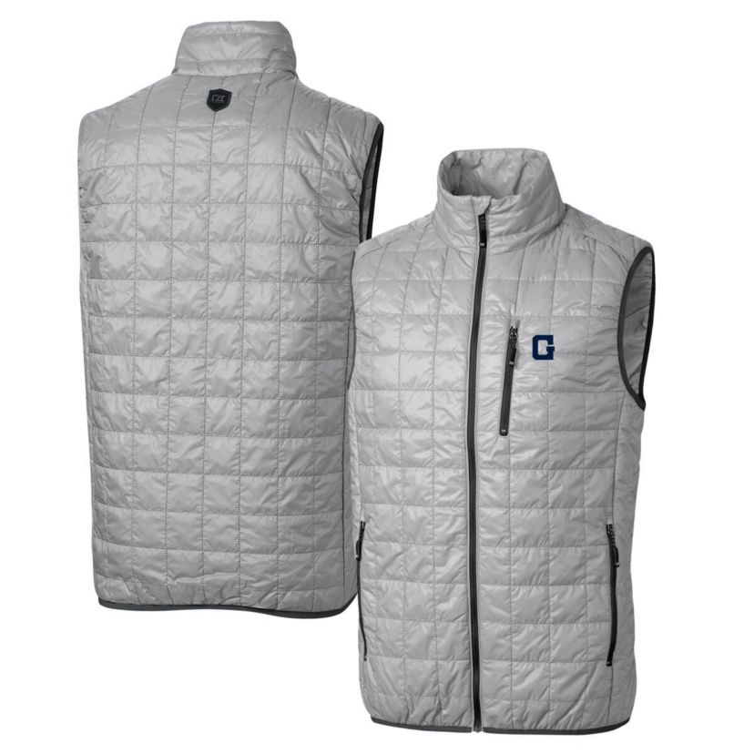 NCAA Georgetown Hoyas Primary Team Logo Rainier PrimaLoft Eco Insulated Full-Zip Puffer Vest