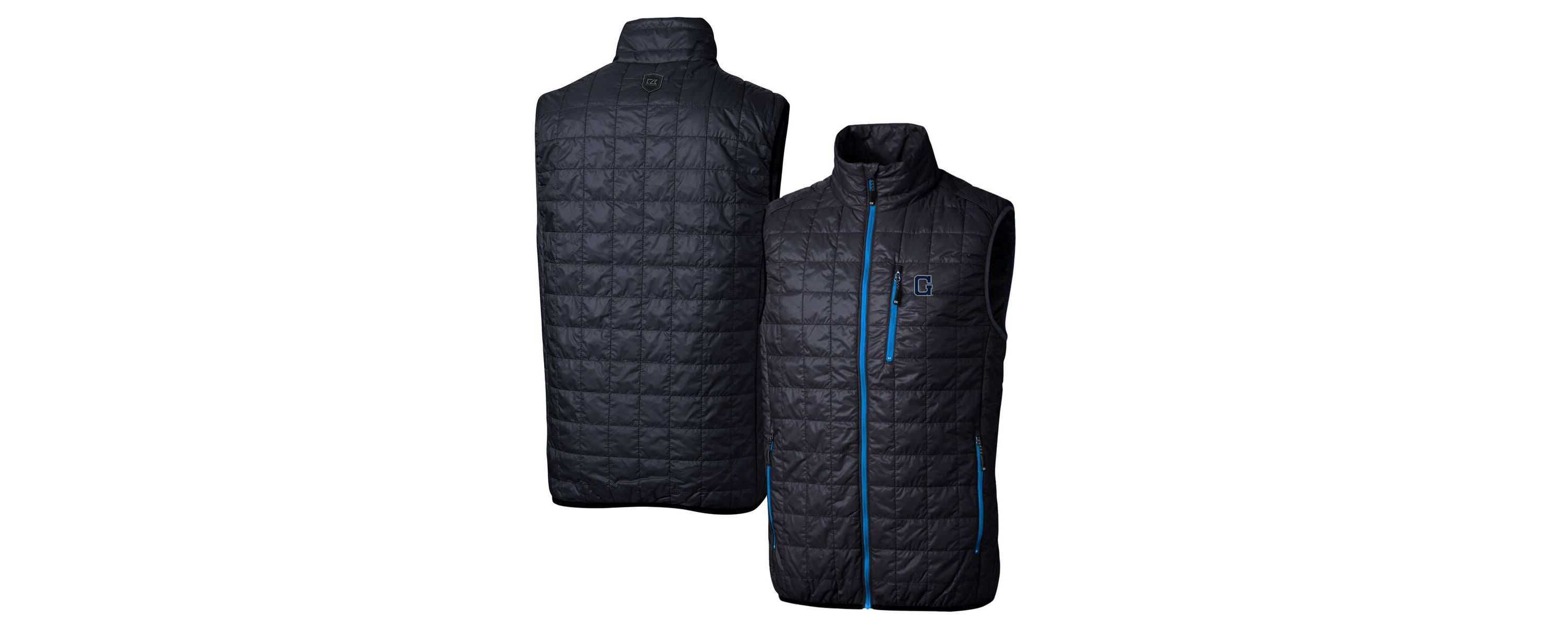NCAA Georgetown Hoyas Primary Team Logo Rainier PrimaLoft Eco Insulated Full-Zip Puffer Vest