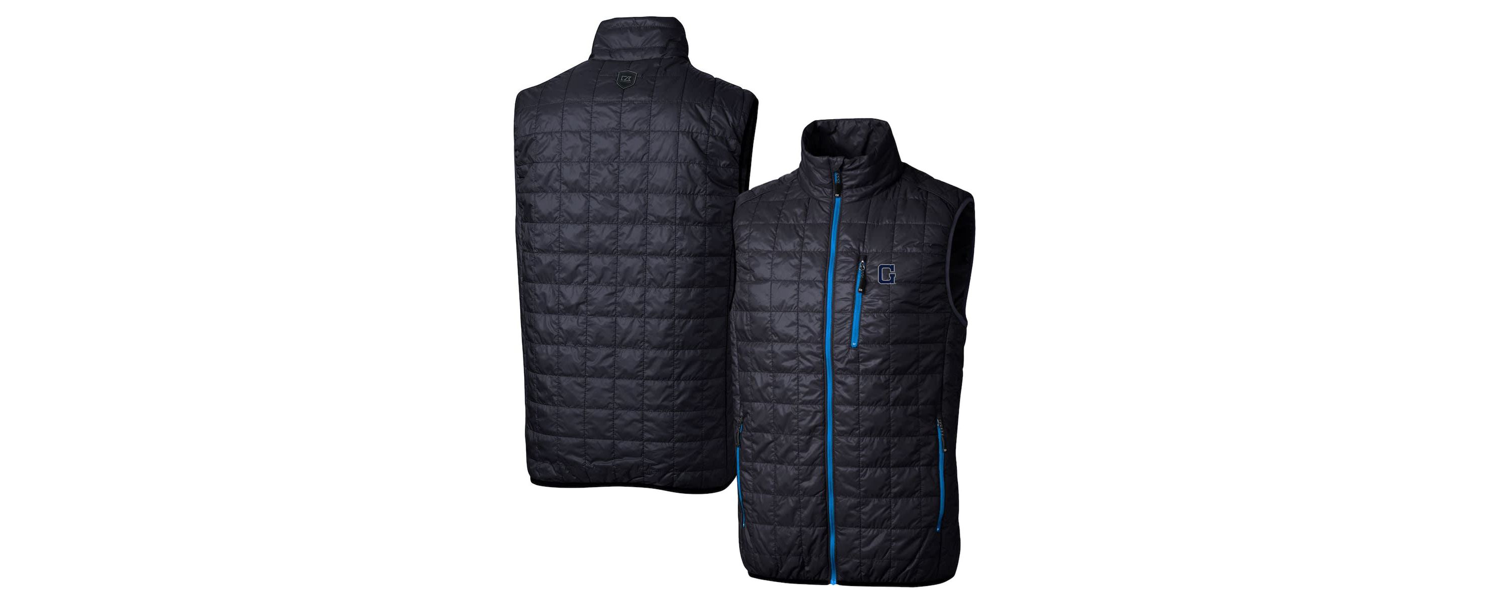 NCAA Georgetown Hoyas Primary Team Logo Rainier PrimaLoft Eco Insulated Full-Zip Puffer Vest