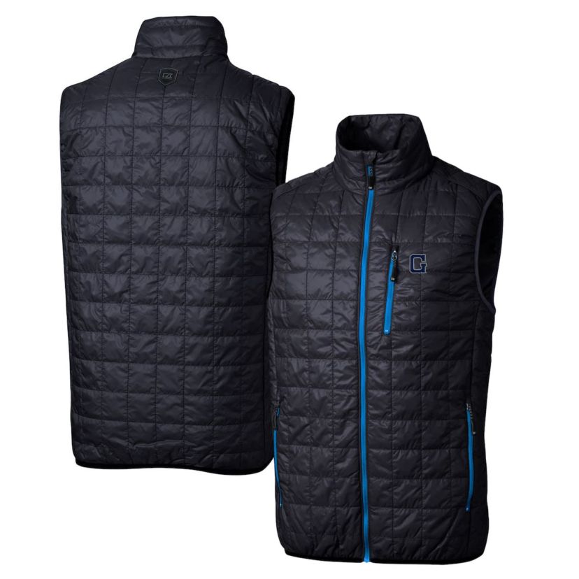 NCAA Georgetown Hoyas Primary Team Logo Rainier PrimaLoft Eco Insulated Full-Zip Puffer Vest