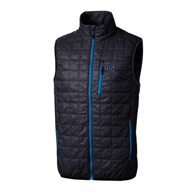 NCAA Georgetown Hoyas Primary Team Logo Rainier PrimaLoft Eco Insulated Full-Zip Puffer Vest