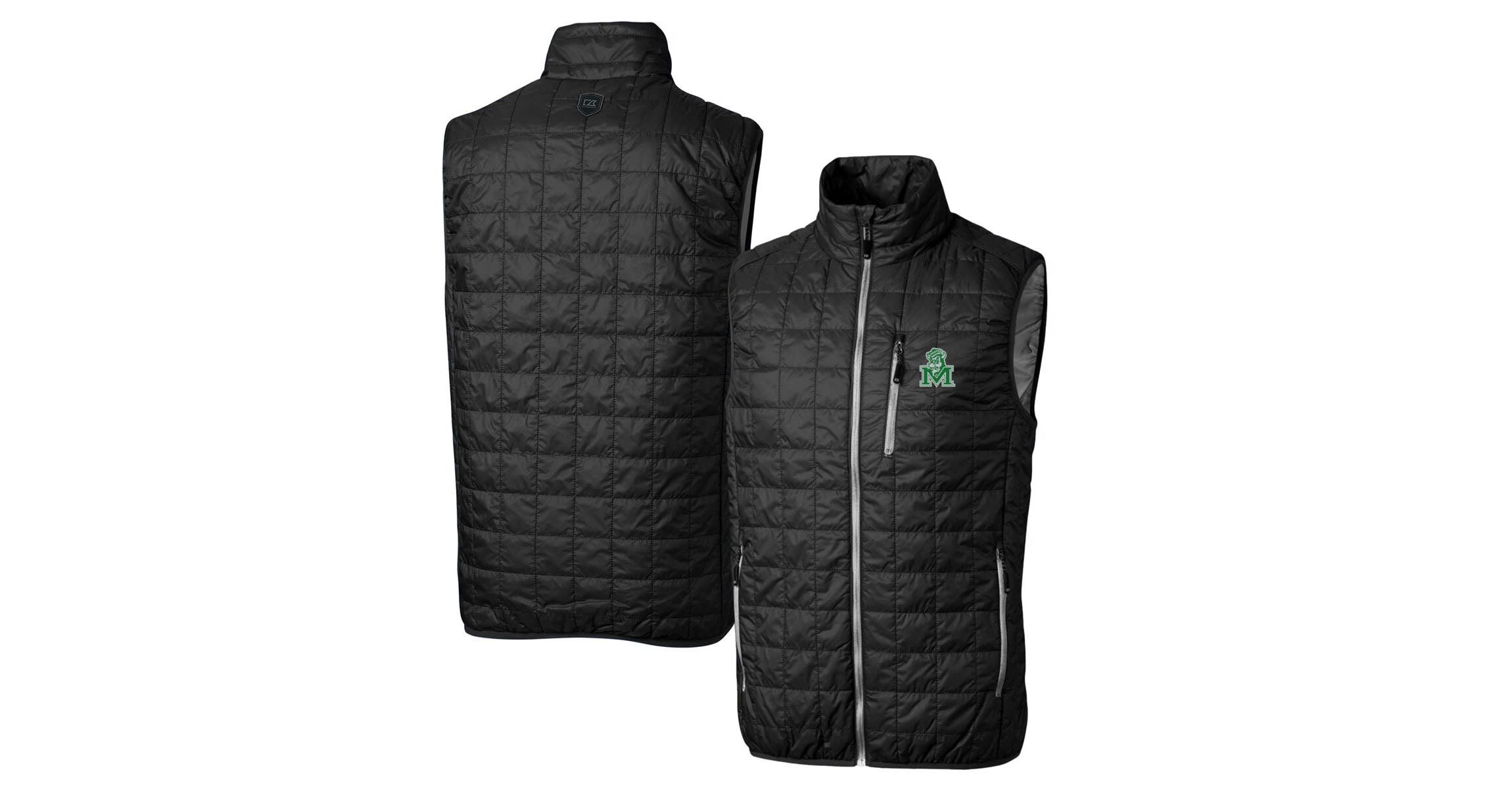 NCAA Marshall Thundering Herd Primary Team Logo Rainier PrimaLoft Eco Insulated Full-Zip Puffer Vest