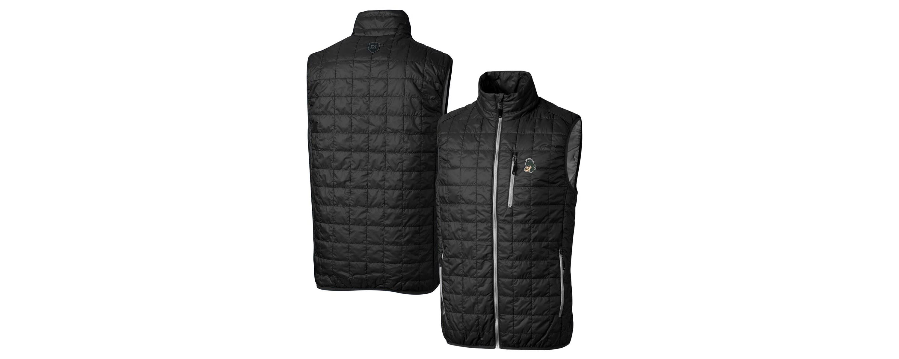 NCAA Michigan State Spartans Primary Team Logo Rainier PrimaLoft Eco Insulated Full-Zip Puffer Vest