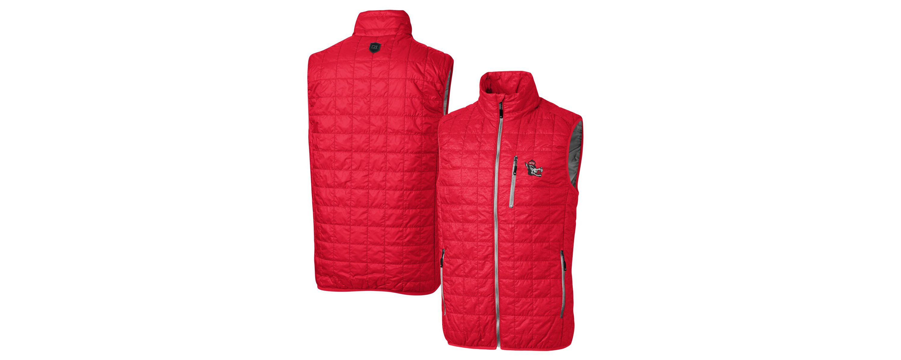 NCAA NC State Wolfpack Primary Team Logo Rainier PrimaLoft Eco Insulated Full-Zip Puffer Vest