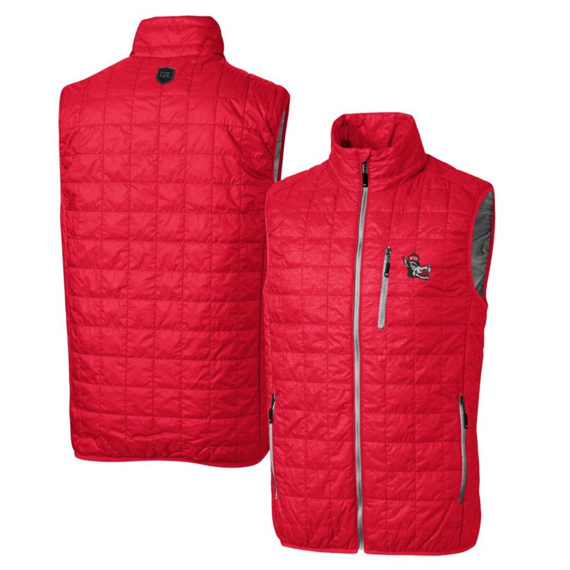 NCAA NC State Wolfpack Primary Team Logo Rainier PrimaLoft Eco Insulated Full-Zip Puffer Vest