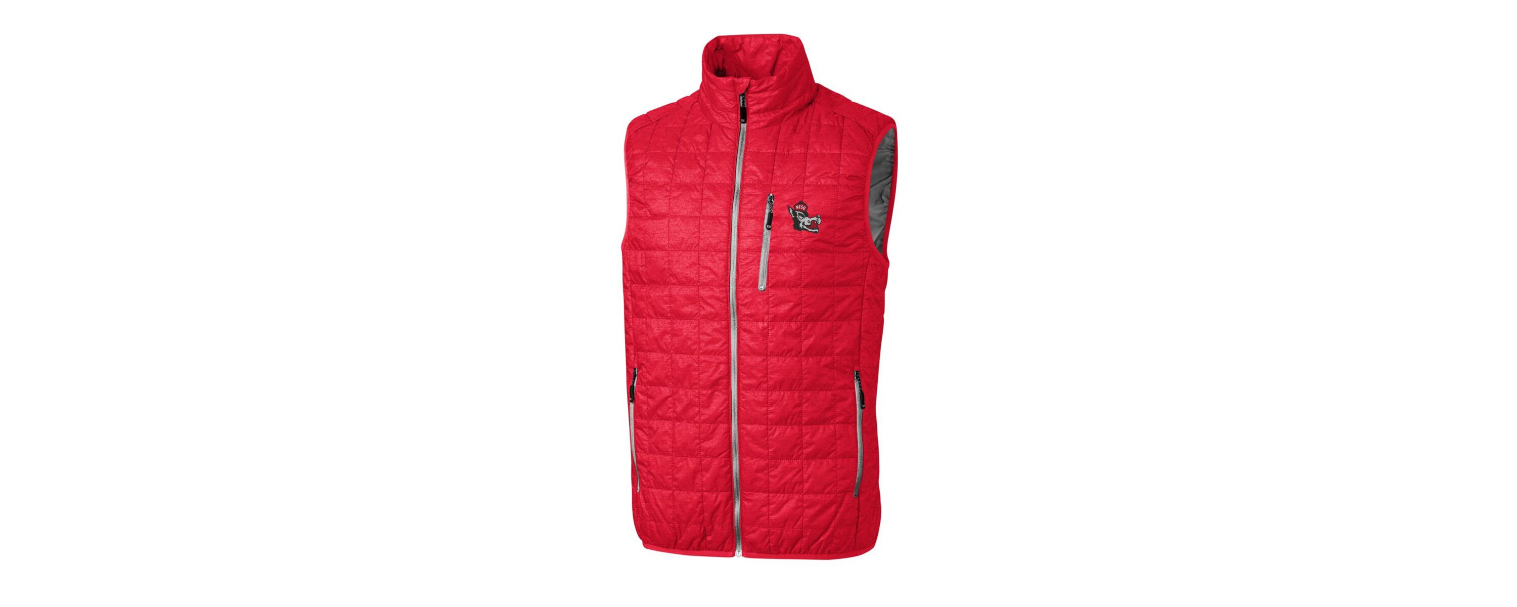 NCAA NC State Wolfpack Primary Team Logo Rainier PrimaLoft Eco Insulated Full-Zip Puffer Vest