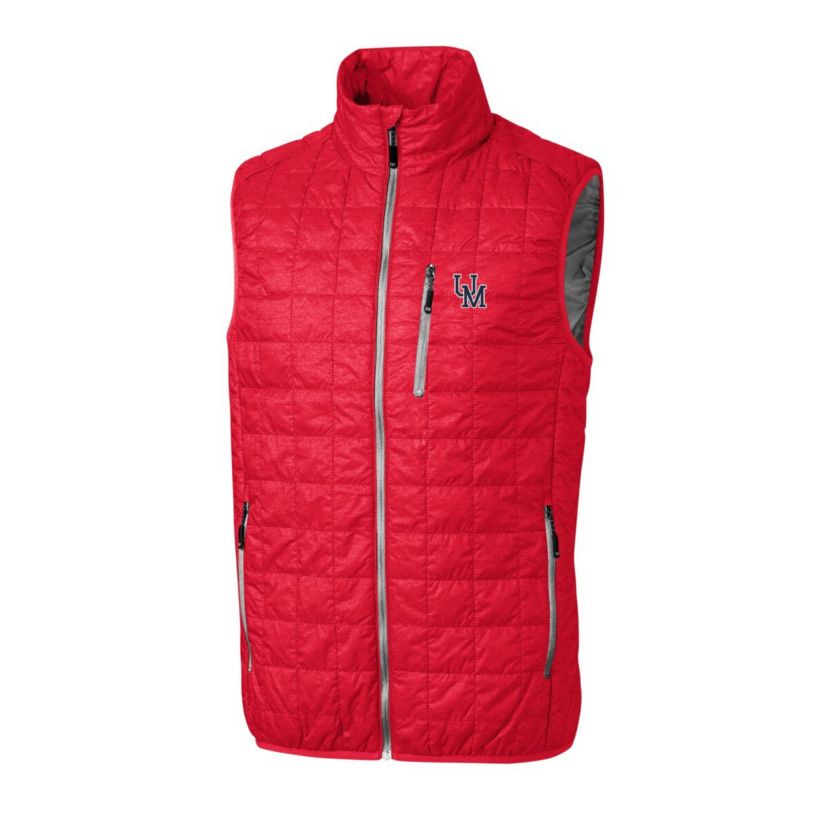 NCAA Ole Miss Rebels Primary Team Logo Rainier PrimaLoft Eco Insulated Full-Zip Puffer Vest