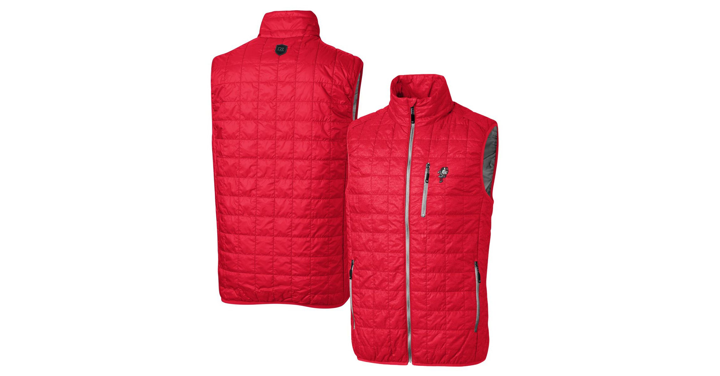 NCAA Ohio State Buckeyes Primary Team Logo Rainier PrimaLoft Eco Insulated Full-Zip Puffer Vest