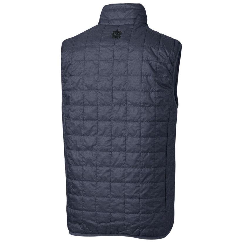 NCAA Heather Virginia Cavaliers Vintage Logo Rainier PrimaLoft Eco Insulated Full-Zip Puffer Vest