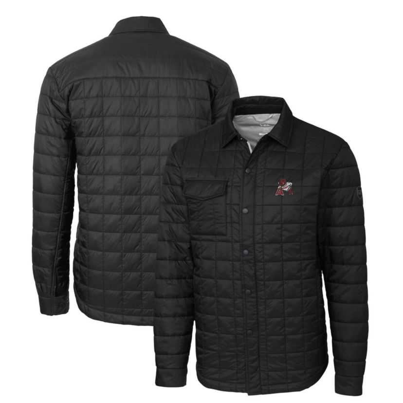 NCAA Arkansas Razorbacks Rainier PrimaLoft Eco Insulated Quilted Button-Up Shacket