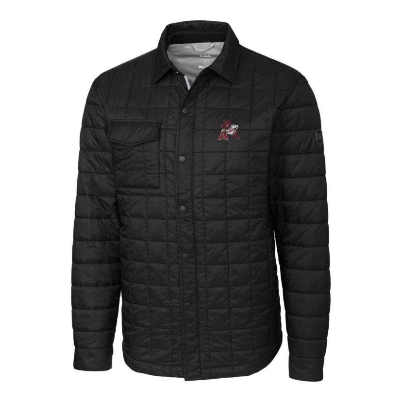NCAA Arkansas Razorbacks Rainier PrimaLoft Eco Insulated Quilted Button-Up Shacket
