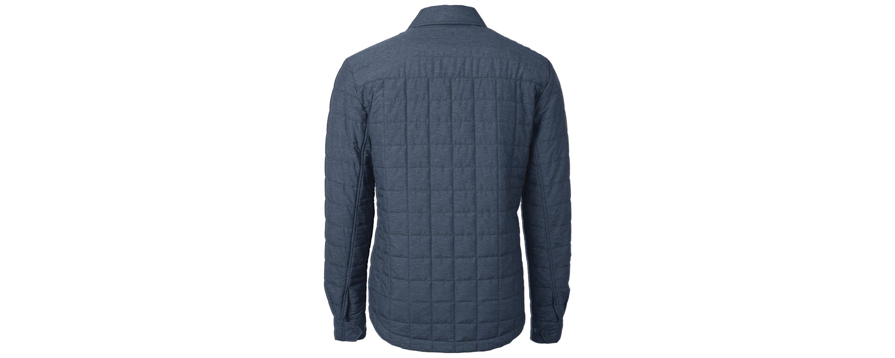 NCAA Heather Virginia Cavaliers Vintage Rainier PrimaLoft Eco Insulated Quilted Button-Up Shacket