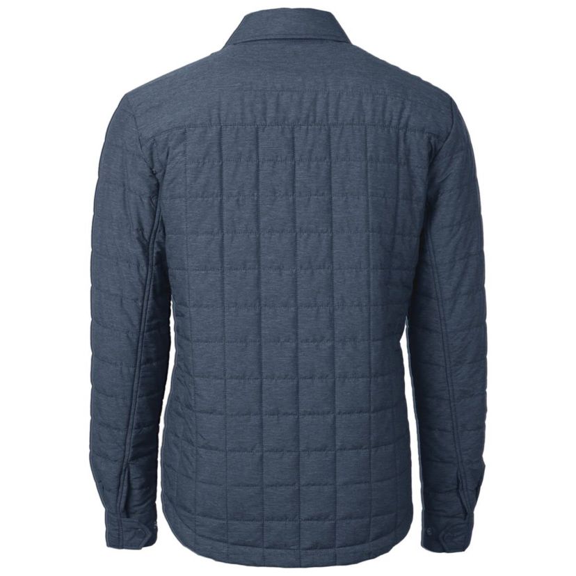 NCAA Heather Virginia Cavaliers Vintage Rainier PrimaLoft Eco Insulated Quilted Button-Up Shacket