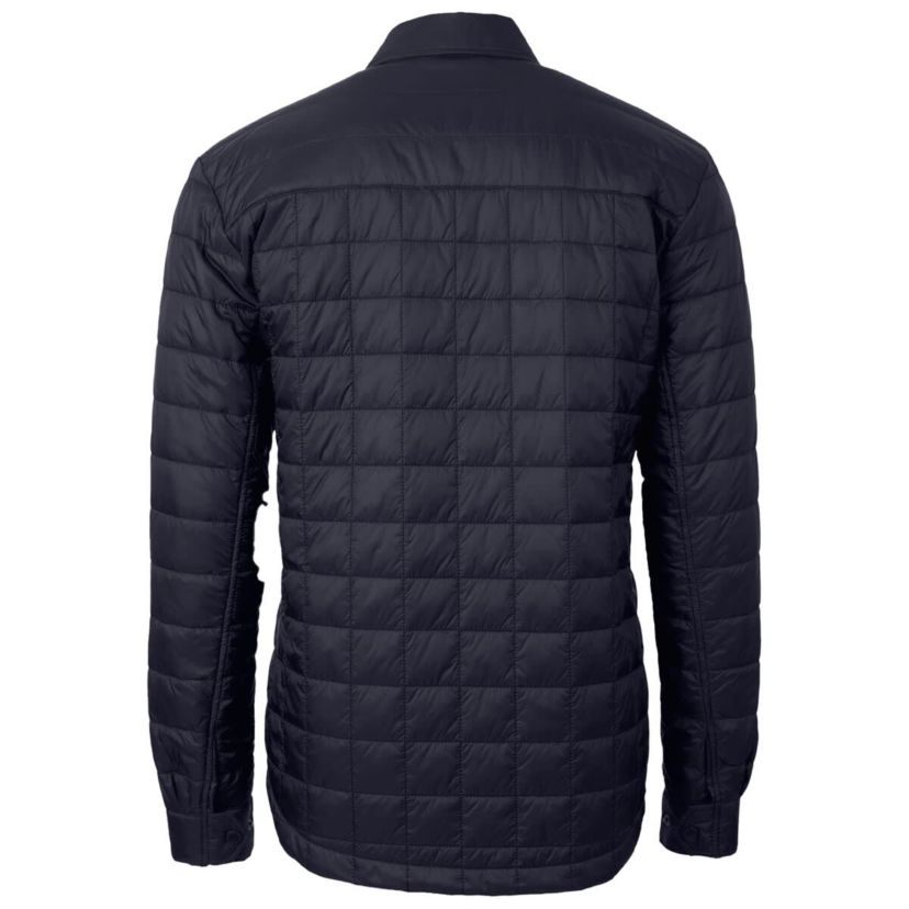 NCAA West Virginia Mountaineers Rainier PrimaLoft Eco Insulated Quilted Button-Up Shacket