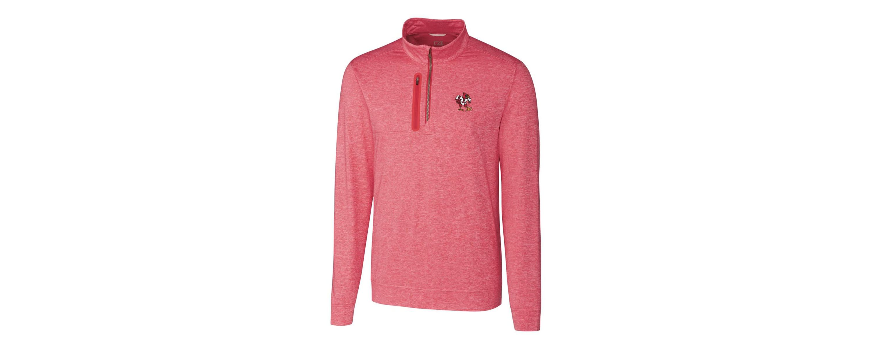 NCAA Louisville Cardinals ed Vault Stealth Quarter-Zip Pullover Top