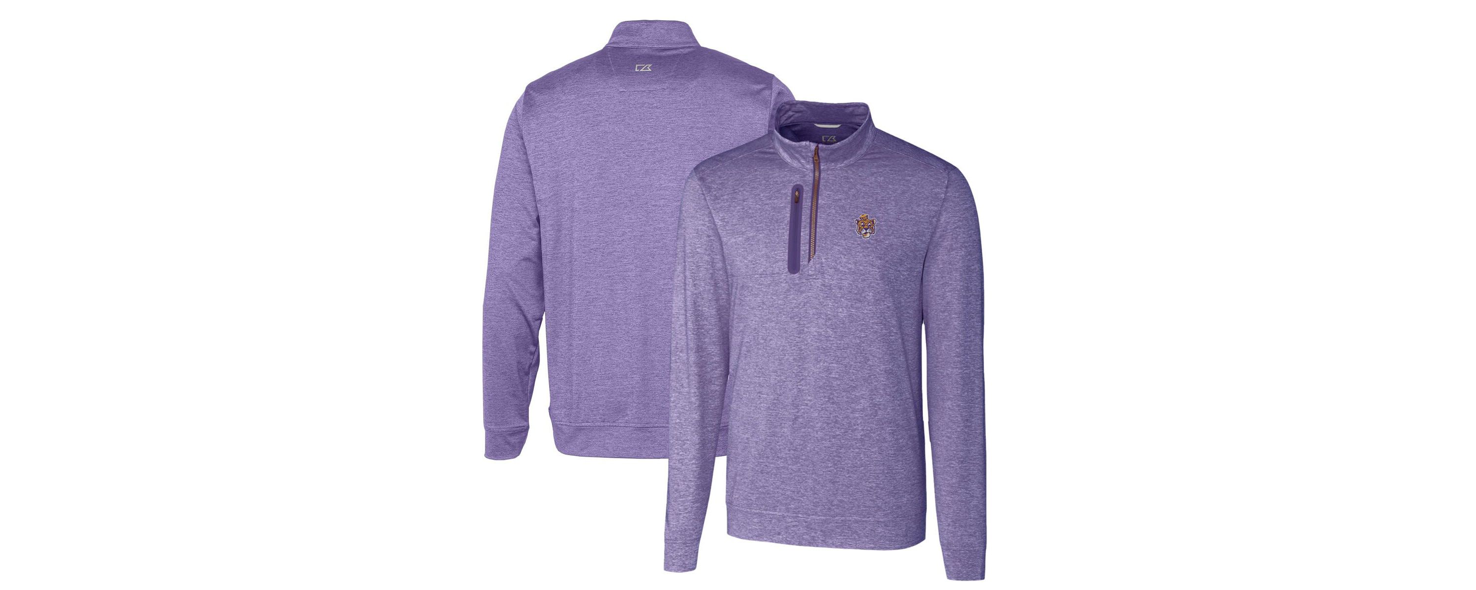NCAA LSU Tigers ed Vault Stealth Quarter-Zip Pullover Top