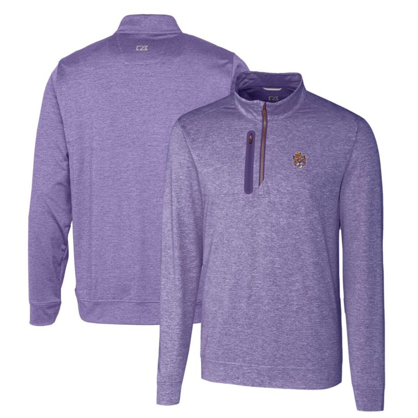 NCAA LSU Tigers ed Vault Stealth Quarter-Zip Pullover Top