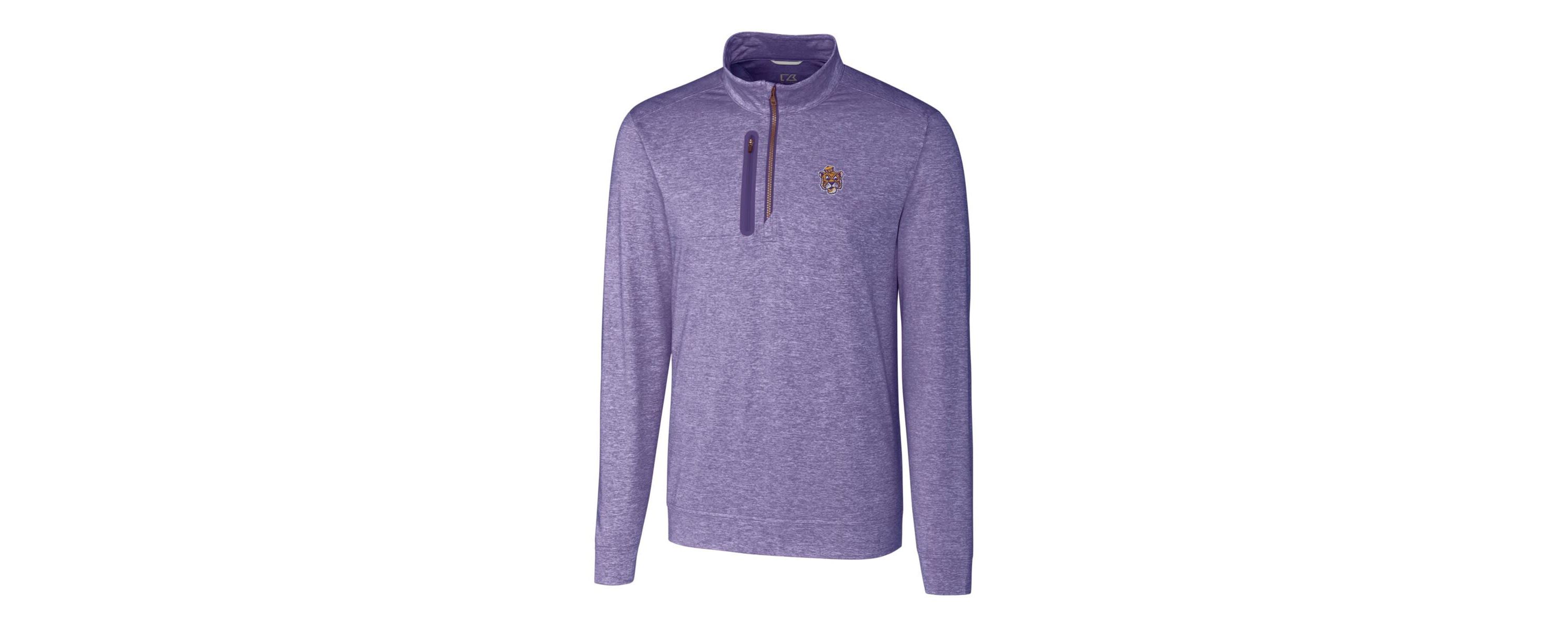 NCAA LSU Tigers ed Vault Stealth Quarter-Zip Pullover Top