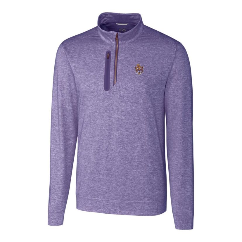 NCAA LSU Tigers ed Vault Stealth Quarter-Zip Pullover Top