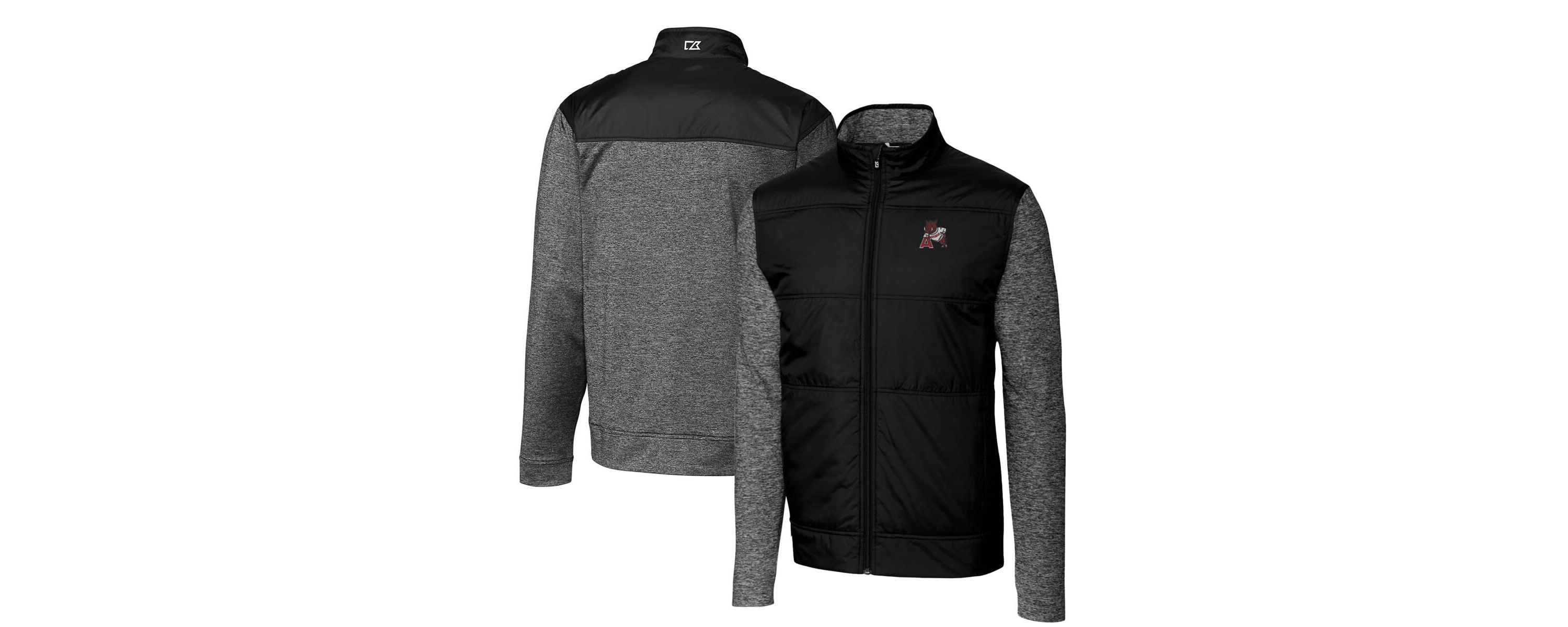 NCAA Arkansas Razorbacks Vault Stealth Hybrid Quilted Full-Zip Windbreaker Jacket