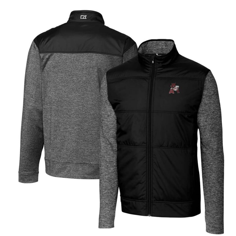 NCAA Arkansas Razorbacks Vault Stealth Hybrid Quilted Full-Zip Windbreaker Jacket