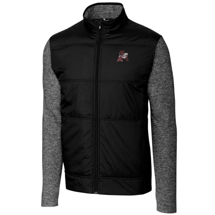 NCAA Arkansas Razorbacks Vault Stealth Hybrid Quilted Full-Zip Windbreaker Jacket