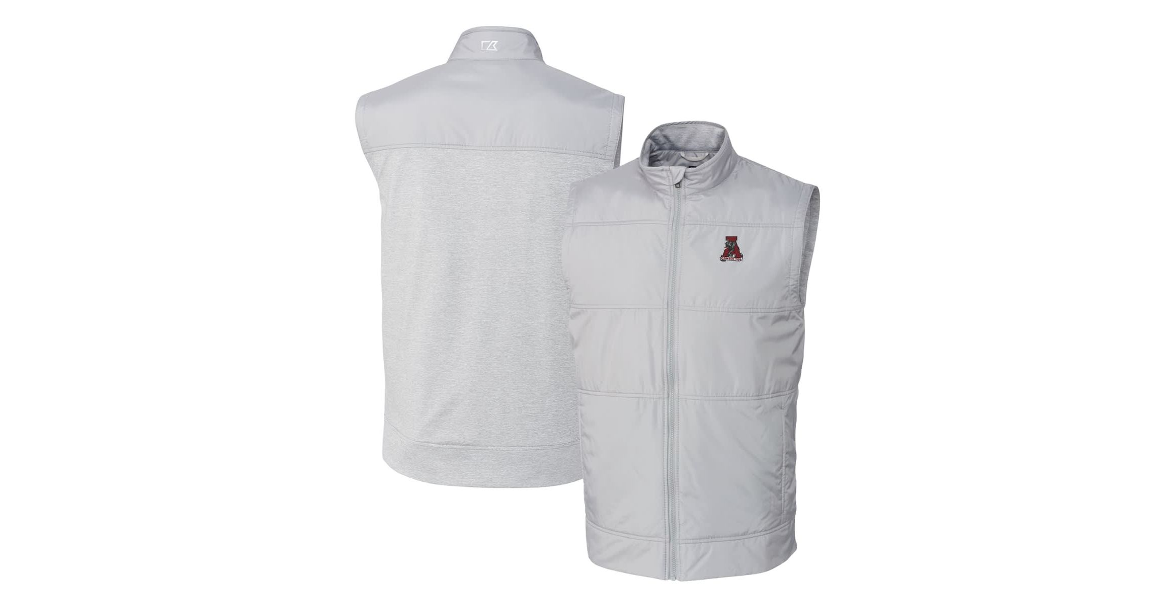 Alabama Crimson Tide NCAA Alabama Tide Vault Stealth Hybrid Quilted Full-Zip Windbreaker Vest