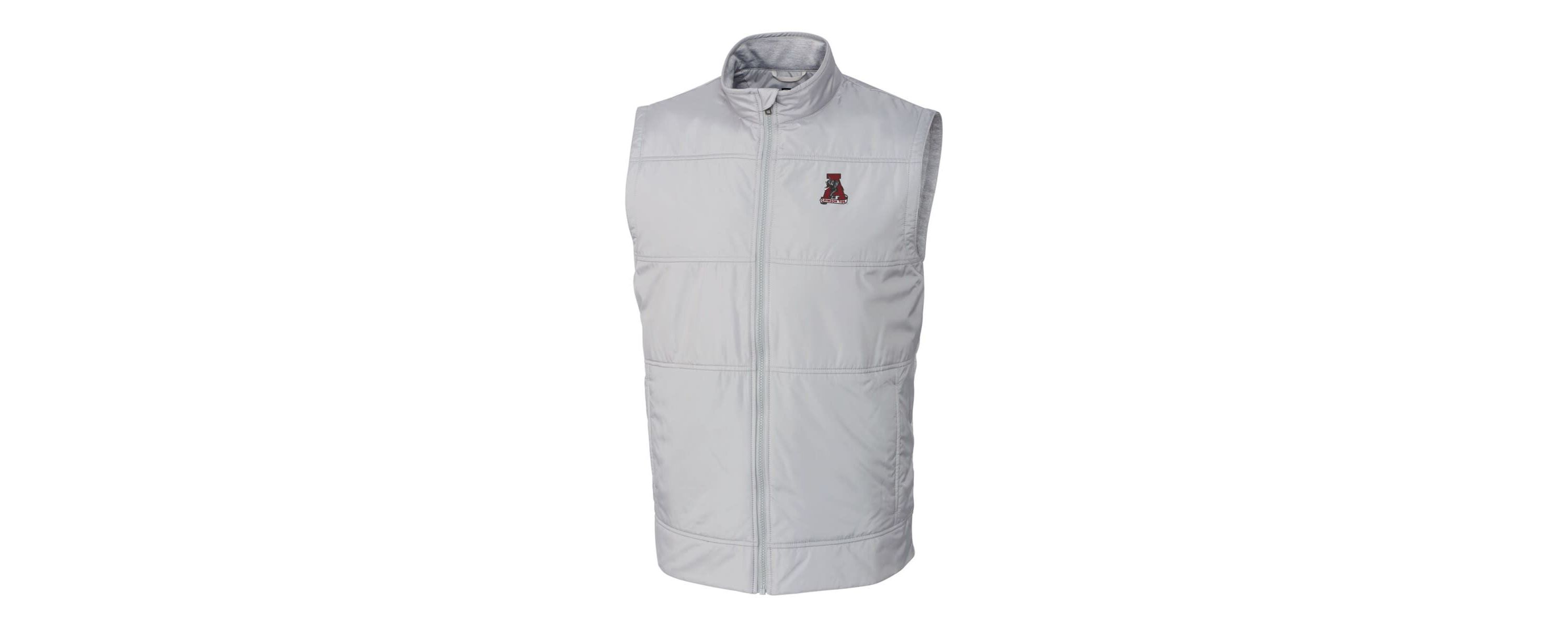 Alabama Crimson Tide NCAA Alabama Tide Vault Stealth Hybrid Quilted Full-Zip Windbreaker Vest