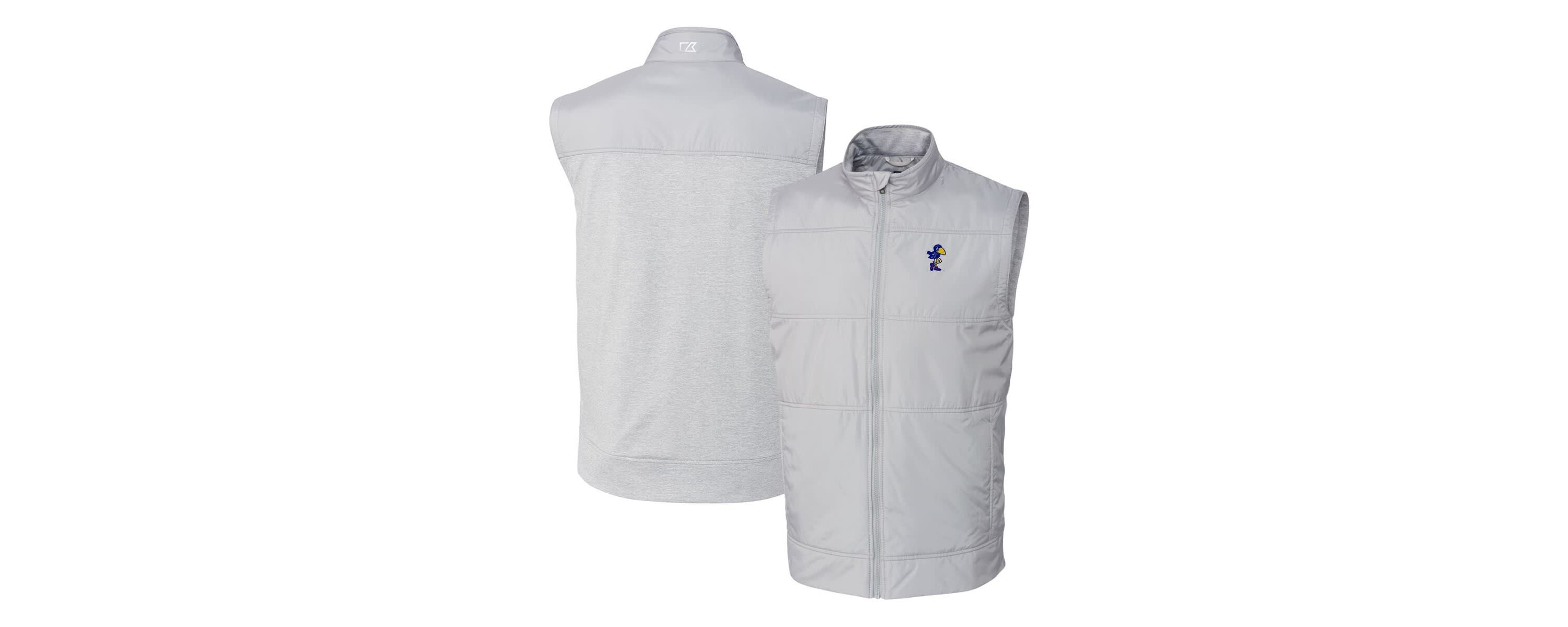NCAA Kansas Jayhawks Vault Stealth Hybrid Quilted Full-Zip Windbreaker Vest