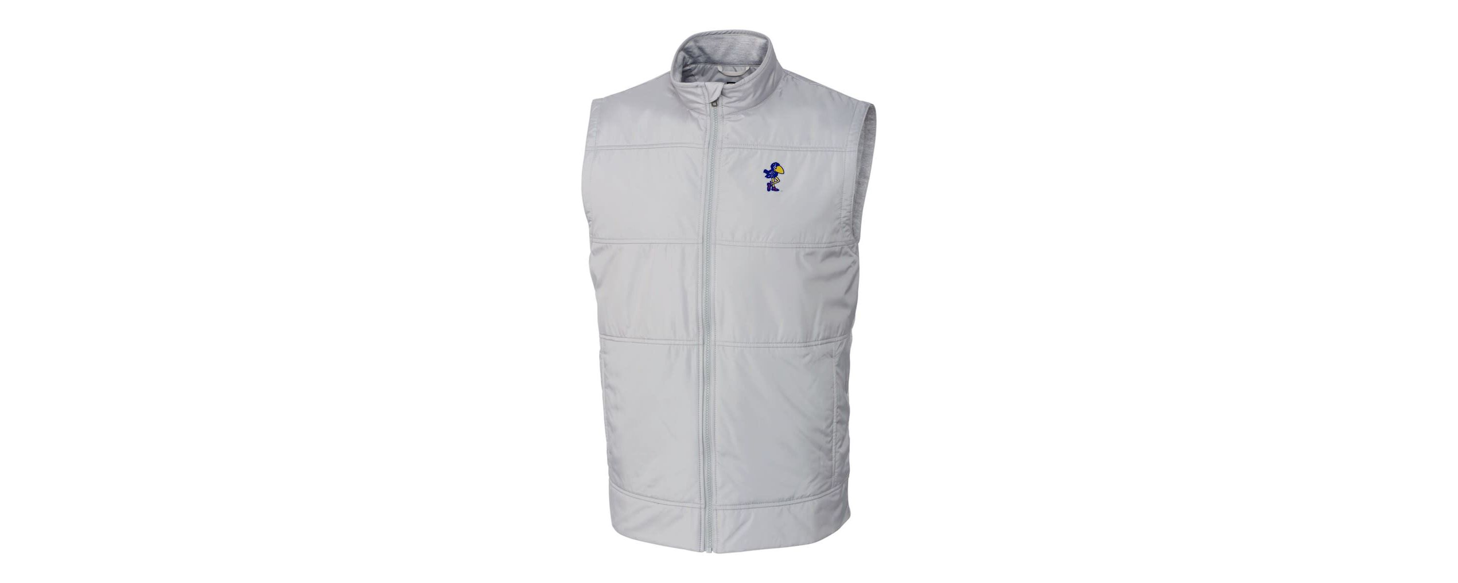 NCAA Kansas Jayhawks Vault Stealth Hybrid Quilted Full-Zip Windbreaker Vest