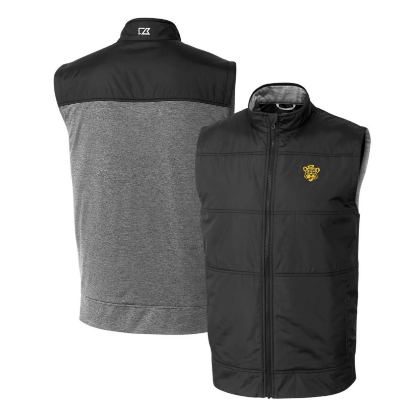 NCAA Missouri Tigers Vault Stealth Hybrid Quilted Full-Zip Windbreaker Vest