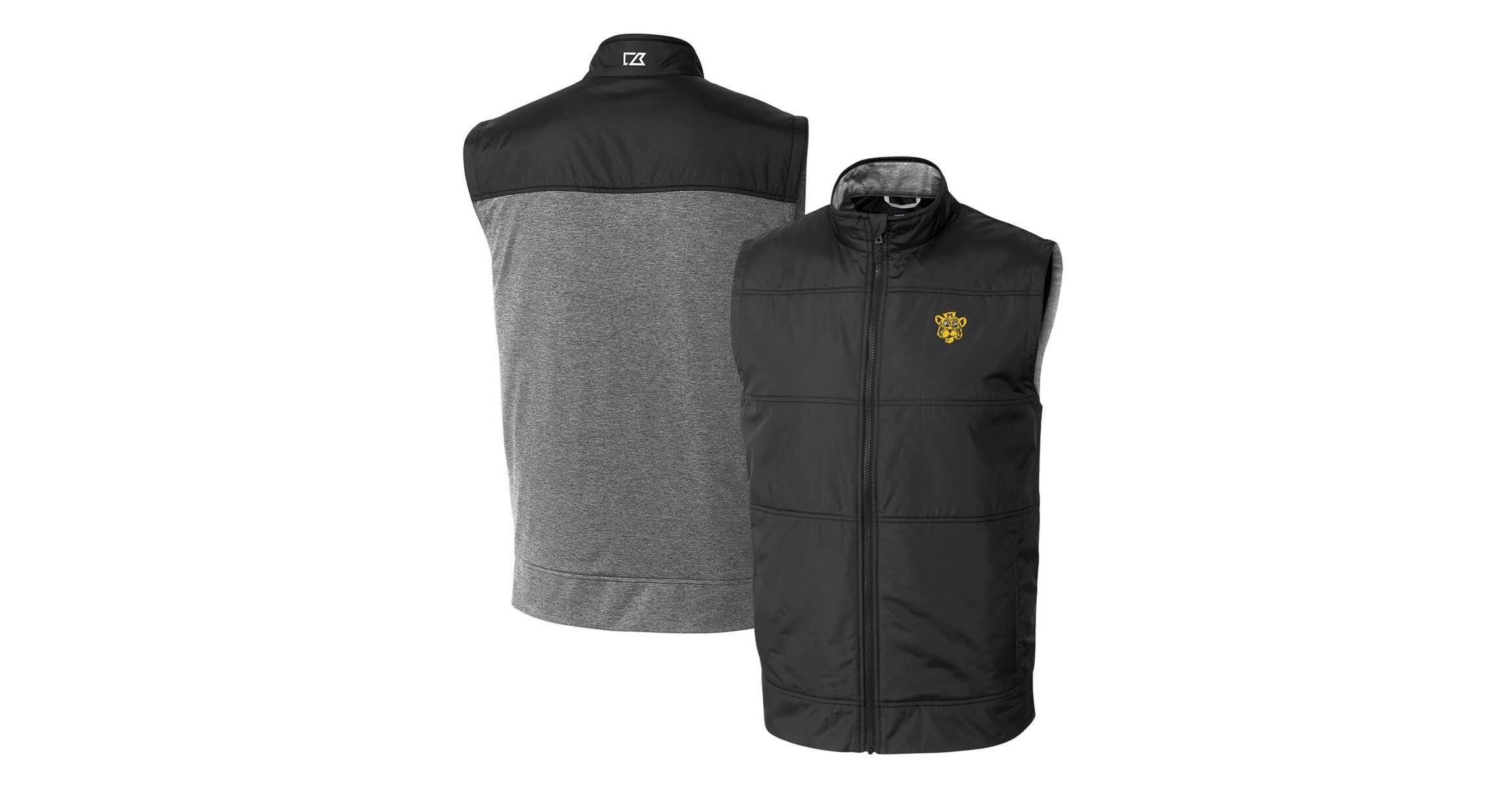 NCAA Missouri Tigers Vault Stealth Hybrid Quilted Full-Zip Windbreaker Vest
