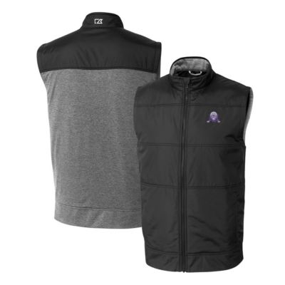 NCAA Northwestern Wildcats Vault Stealth Hybrid Quilted Full-Zip Windbreaker Vest