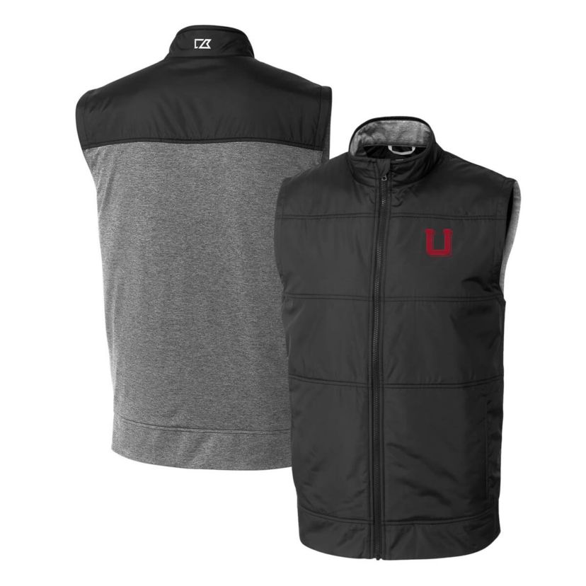 NCAA Utah Utes Vault Stealth Hybrid Quilted Full-Zip Windbreaker Vest