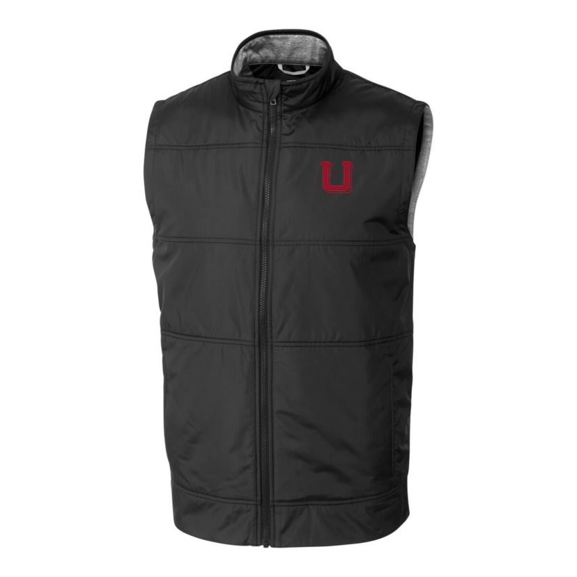 NCAA Utah Utes Vault Stealth Hybrid Quilted Full-Zip Windbreaker Vest