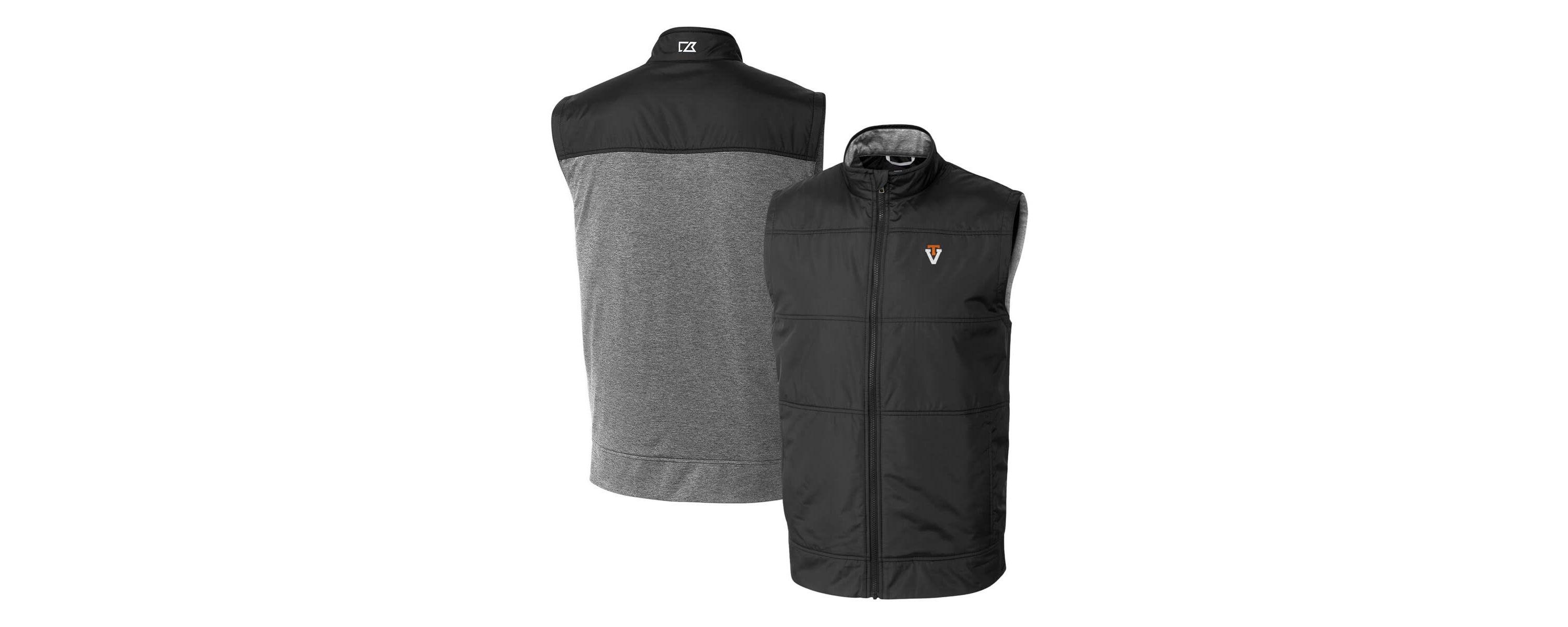 NCAA Virginia Tech Hokies Vault Stealth Hybrid Quilted Full-Zip Windbreaker Vest