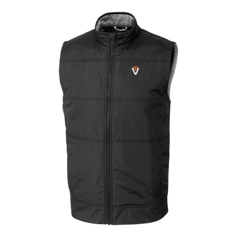 NCAA Virginia Tech Hokies Vault Stealth Hybrid Quilted Full-Zip Windbreaker Vest