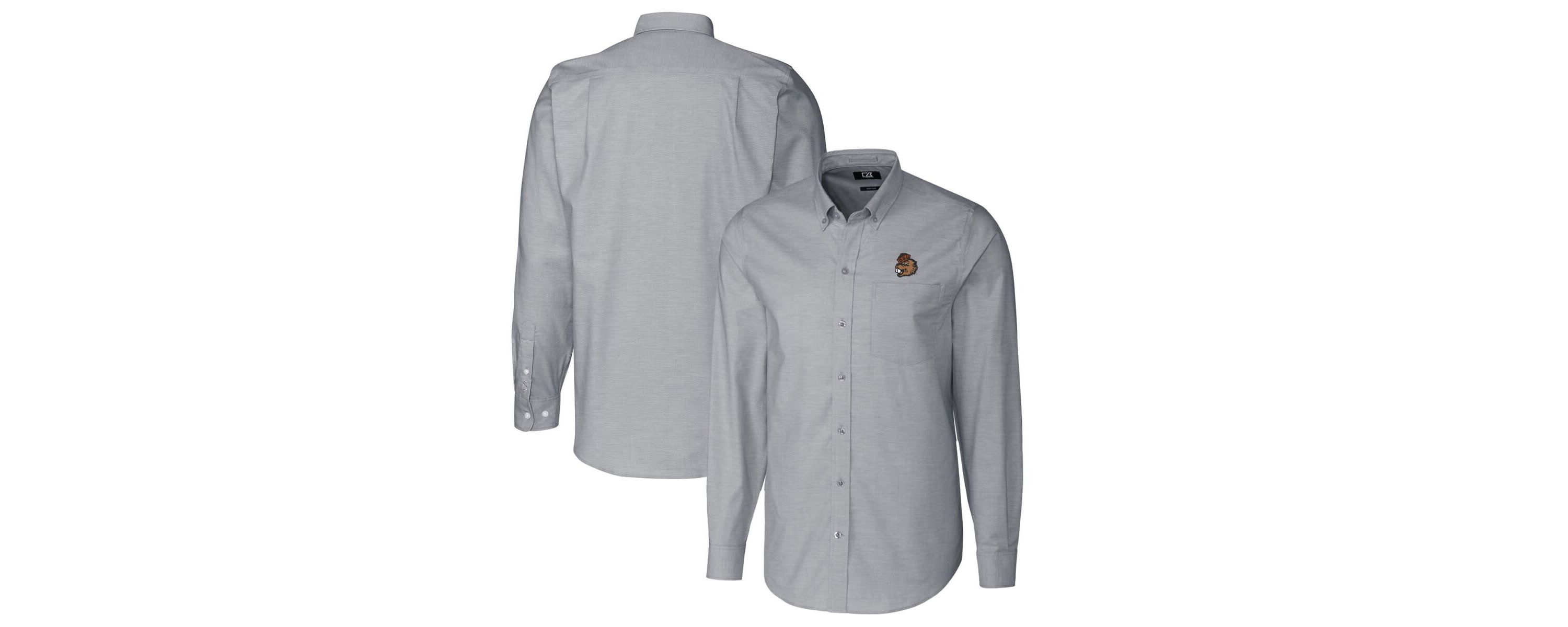 NCAA Oregon State Beavers Vault Stretch Oxford Long Sleeve Button-Down Shirt