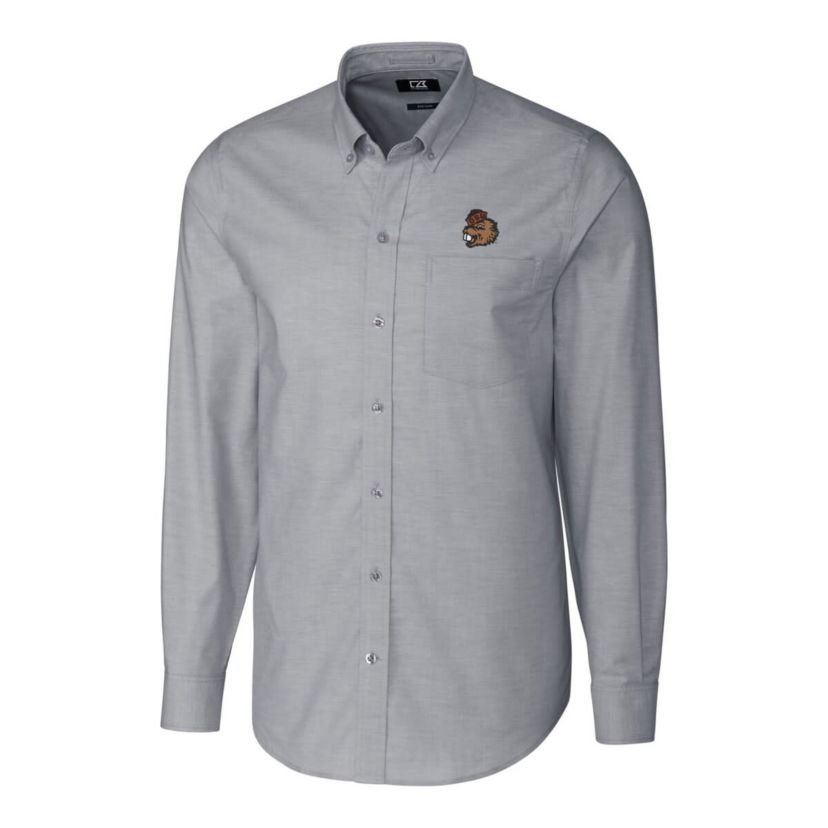 NCAA Oregon State Beavers Vault Stretch Oxford Long Sleeve Button-Down Shirt