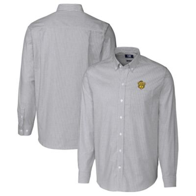 NCAA Missouri Tigers Vault Stretch Oxford Stripe Long Sleeve Button-Down Shirt