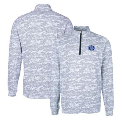 NCAA Air Force Falcons Vault Traverse Print Stretch Quarter-Zip Pullover Top