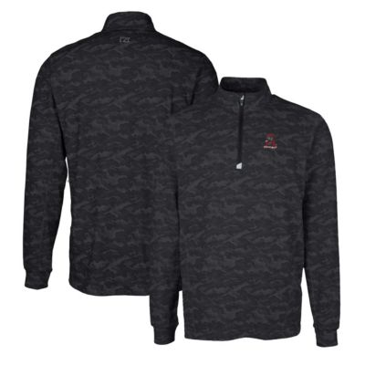 Alabama Crimson Tide NCAA Vault Traverse Print Stretch Quarter-Zip Pullover Top