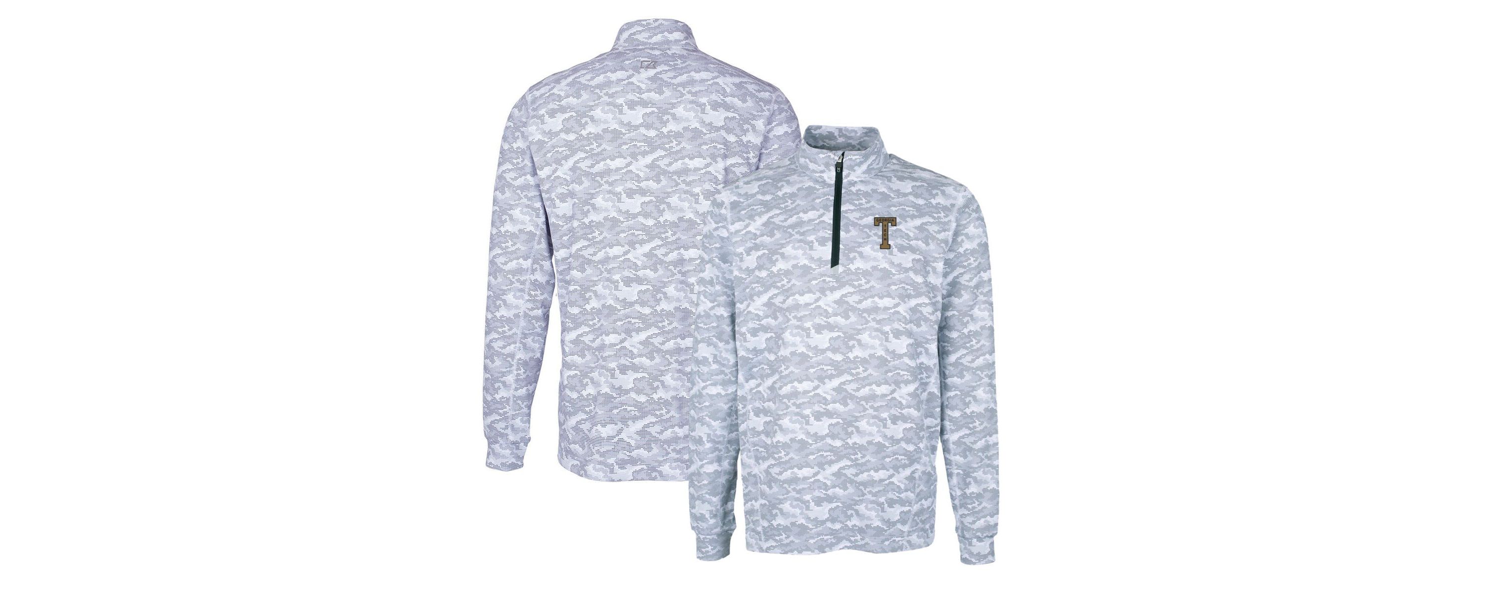 Georgia Tech Yellow Jackets NCAA Georgia Tech Jackets Vault Traverse Print Stretch Quarter-Zip Pullover Top