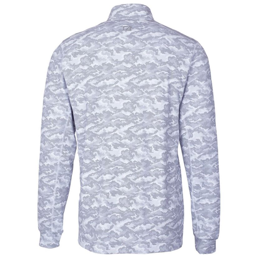 Georgia Tech Yellow Jackets NCAA Georgia Tech Jackets Vault Traverse Print Stretch Quarter-Zip Pullover Top