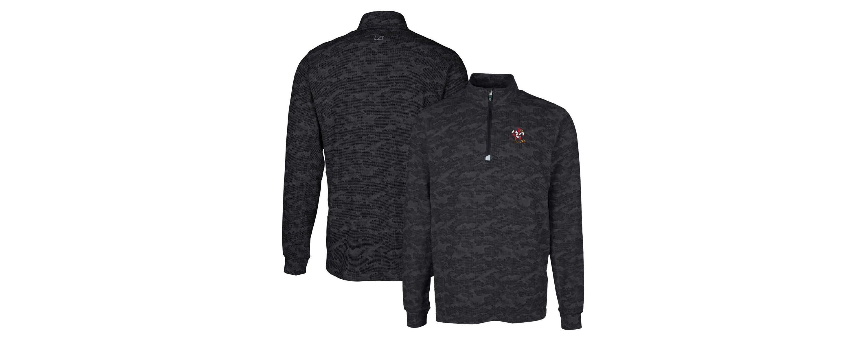 NCAA Louisville Cardinals Vault Traverse Print Stretch Quarter-Zip Pullover Top