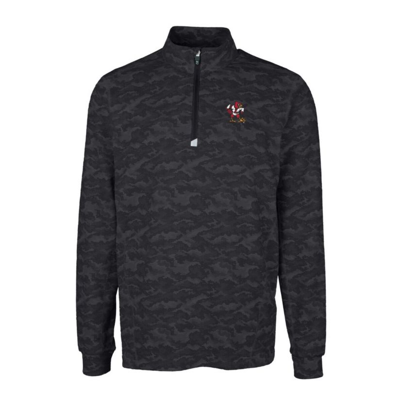 NCAA Louisville Cardinals Vault Traverse Print Stretch Quarter-Zip Pullover Top
