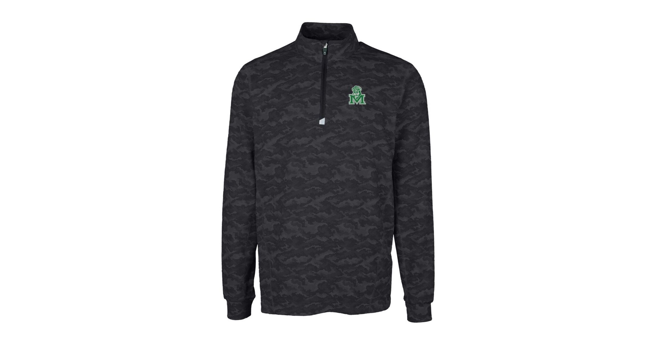 NCAA Marshall Thundering Herd Vault Traverse Print Stretch Quarter-Zip Pullover Top